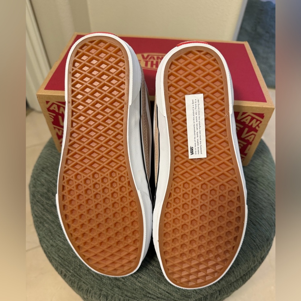 Vans Caldrone Taupe Suede Mesh Deep Sneakers Women’s Size 9 NWT w/ Box - Picture 6 of 8